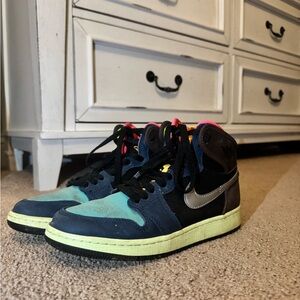 Kids Multicolor High-Top Jordan Sneakers